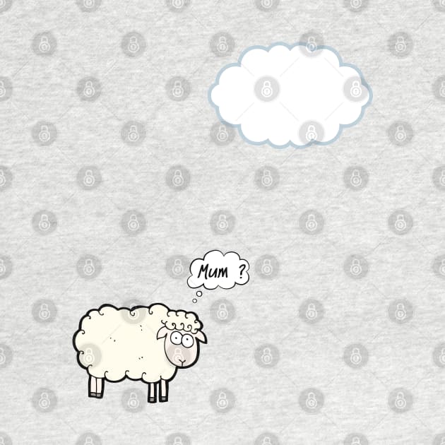 Sheep mistook the cloud for the mother by DuViC